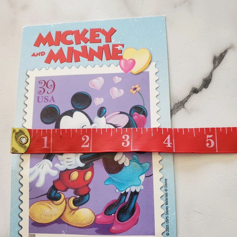 Mickey & Minnie Mouse Post Card Framed Timeless Romance 2006